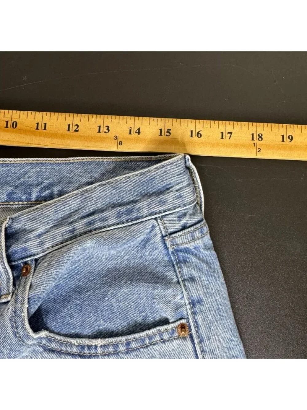 Old Navy Women's Baggy Cutoff Jean Shorts, Button-Fly, Size 10